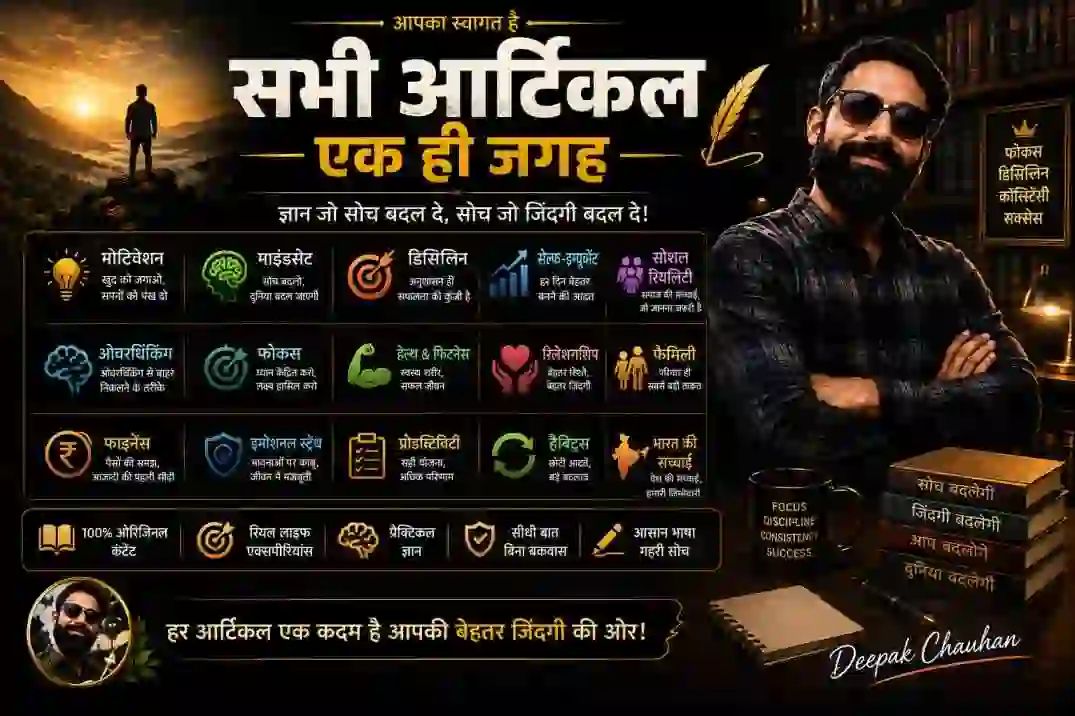 All Articles - Motivation, Discipline, Self-Improvement, Health और Social Reality