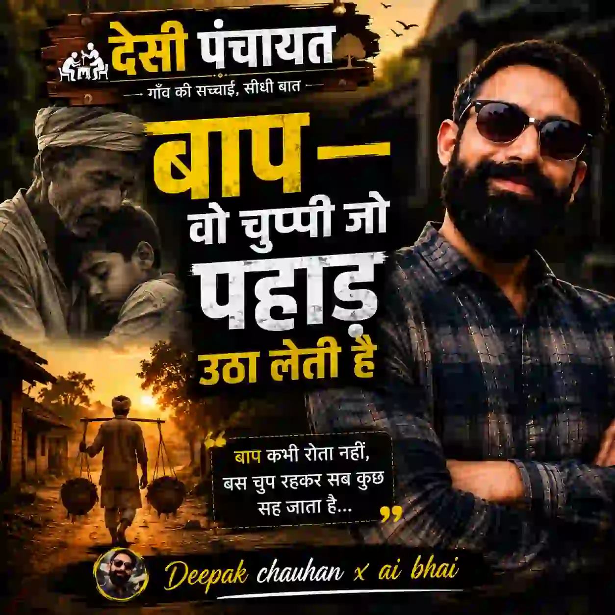 बाप की चुप्पी