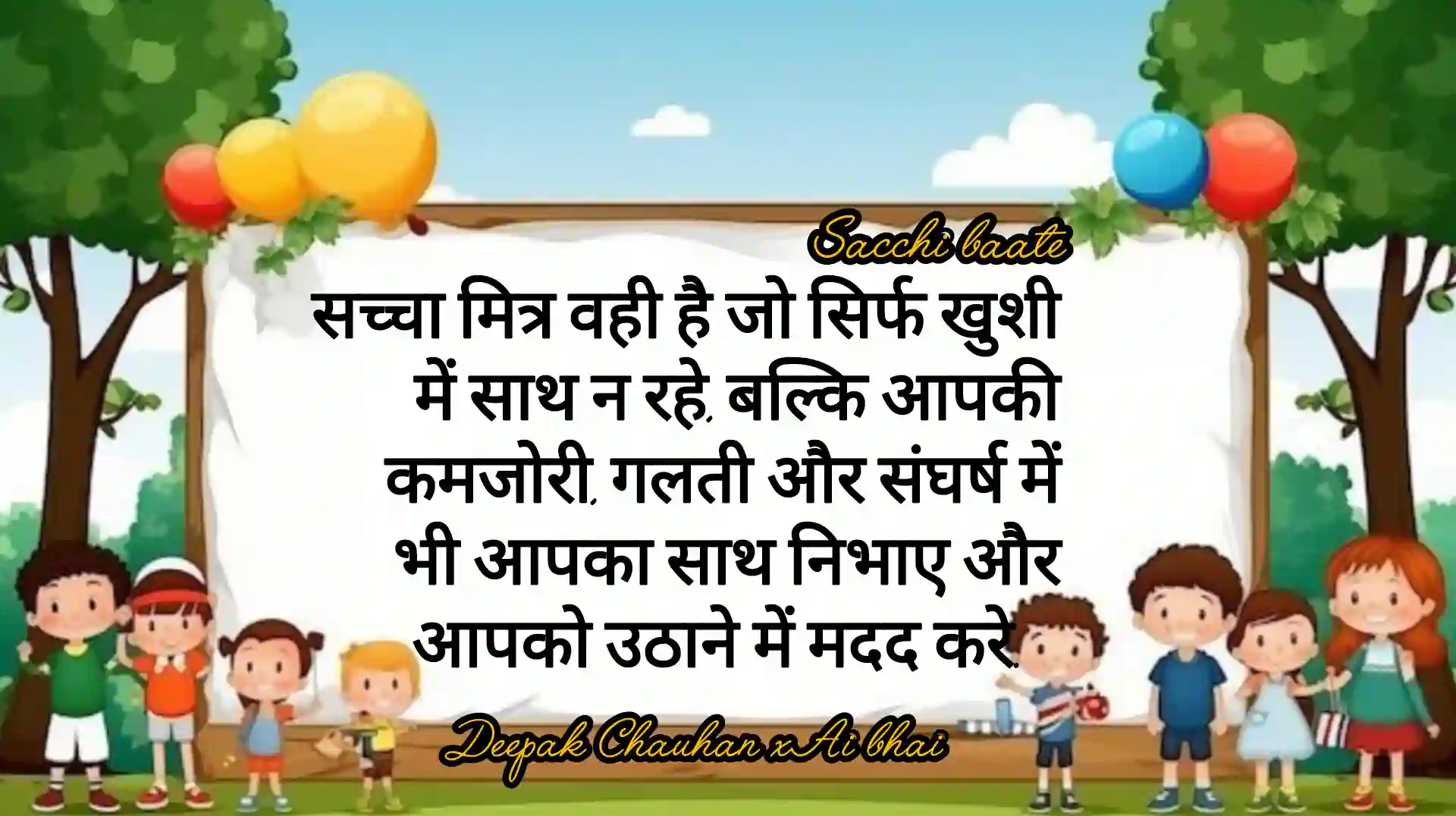 सच्ची मित्रता